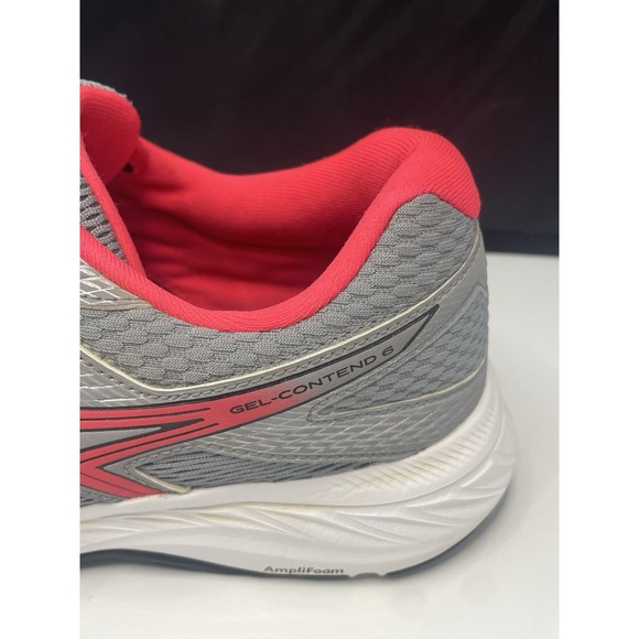 Asics Gel Contend 6 Running Shoes Womens 8.5 Grey Pink Sneakers 1012A571 - Picture 6 of 16